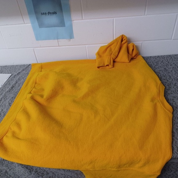 Pandemic University Sweatshirt Mens XL Yellow Gildan Fleece Pullover Long Sleeve - Picture 11 of 12